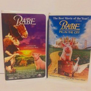 Babe the pig VHS video tapes 2 different movies